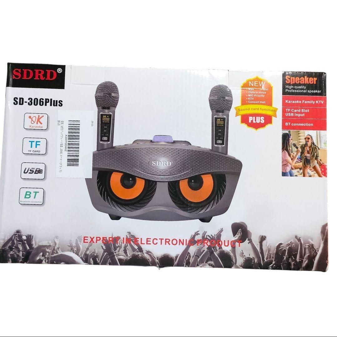 新品未使用 カラオケ 家庭用 スピーカー 第2世代 マイク 2本 USB 充電