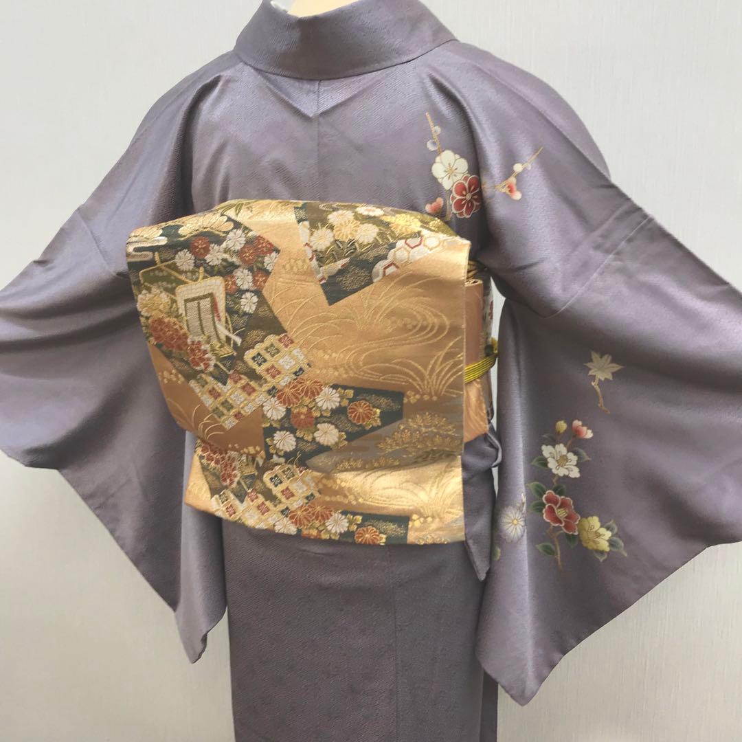 梅乃【118】正絹　訪問着　フルセット　裄67 七五三　お宮参り　結婚式