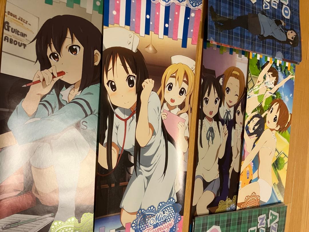 けいおん　クリアファイル　下敷き　ストラップ　ポスター　タオル　クリアシート