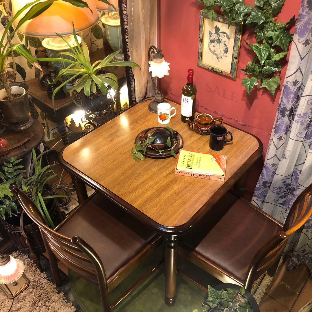 Daichi ヴィンテージ コロニアル コンパクトダイニングテーブル