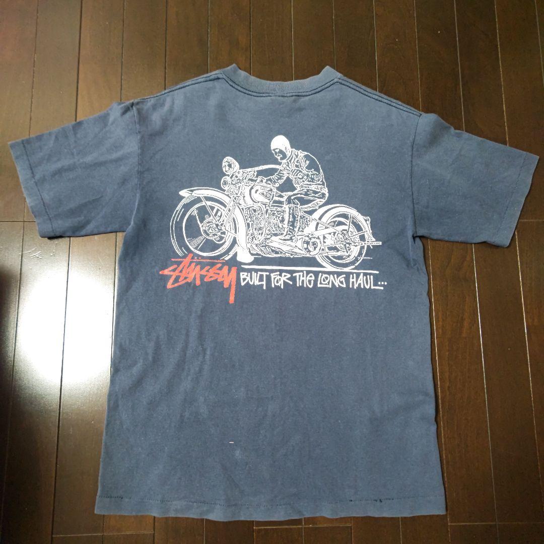 90年代 OLD STUSSYオールドステューシー紺タグハーレーT