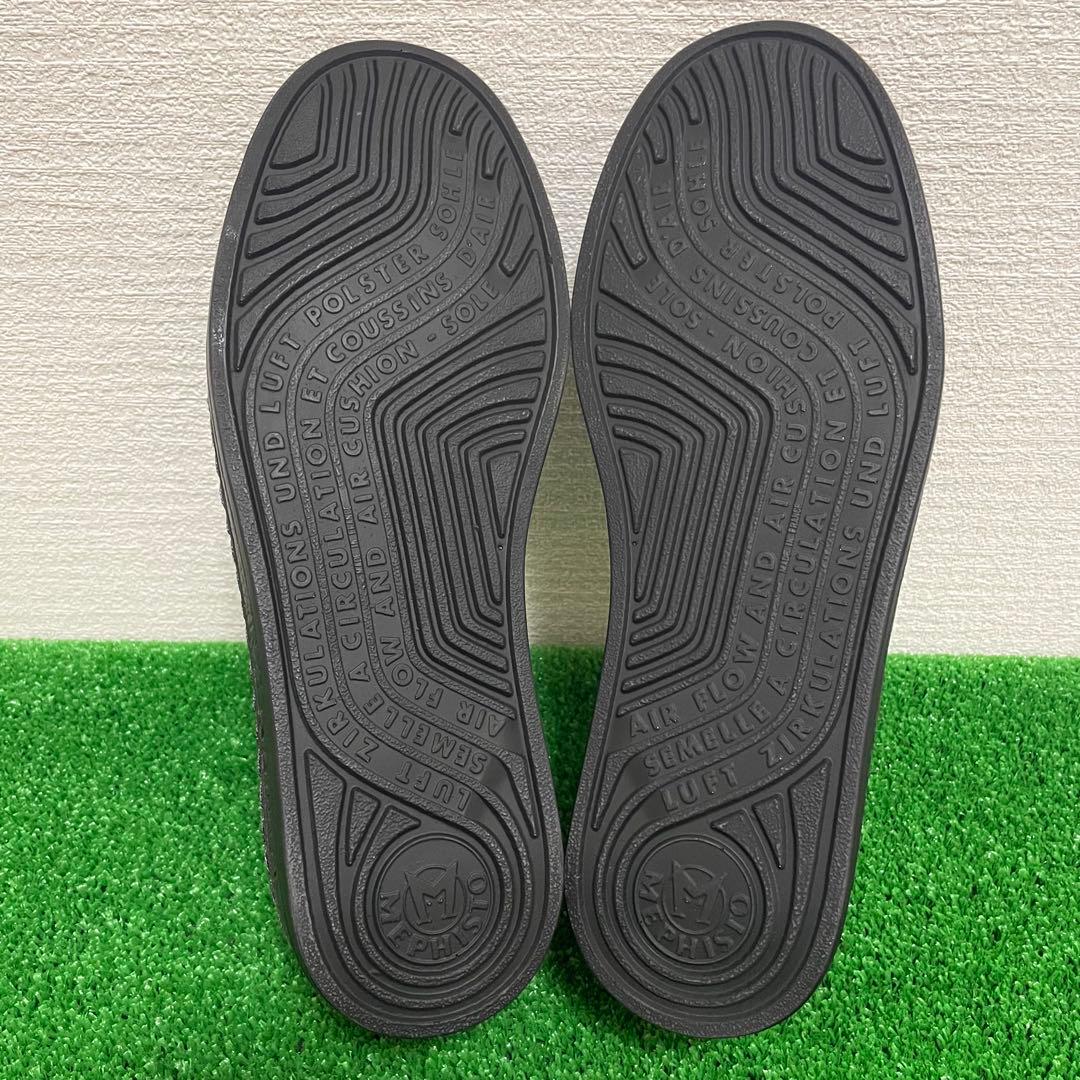 極美品　MEPHISTO AIR-JET シボ革　デッキ　革靴　スニーカー