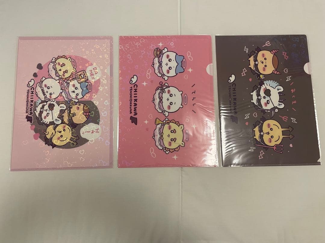 ちいかわ　てんし♡あくま　ホログラムクリアファイル　コンプリートセット