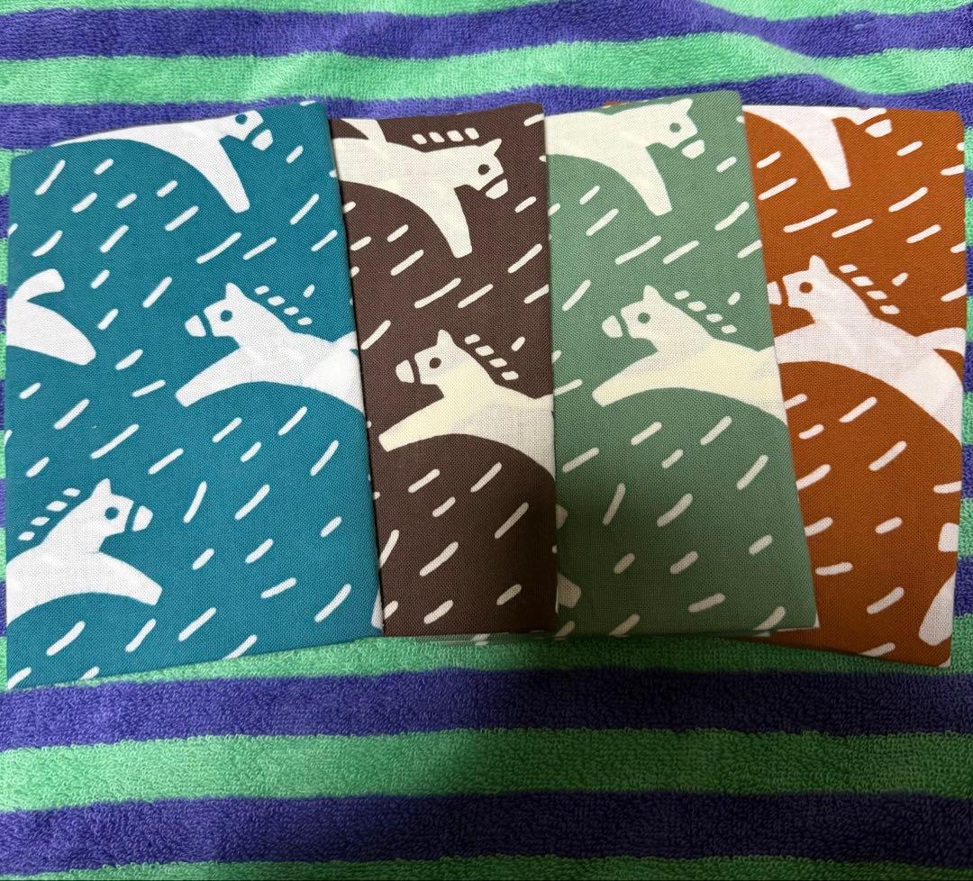 かまわぬ　草原馬　手ぬぐい 4枚セット