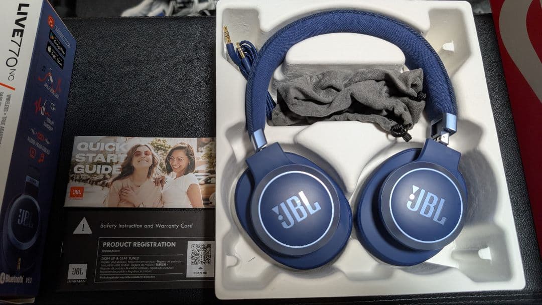 JBL LIVE 770NC ワイヤレスヘッドホン ダークブルー