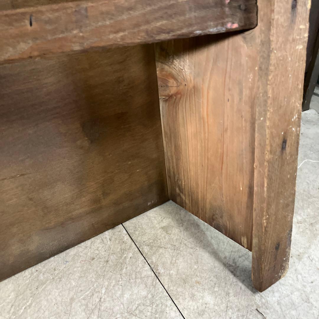 A-3 昭和レトロ 木製文机 古民具 味わい深い古材の座卓 ローテーブル 古道具