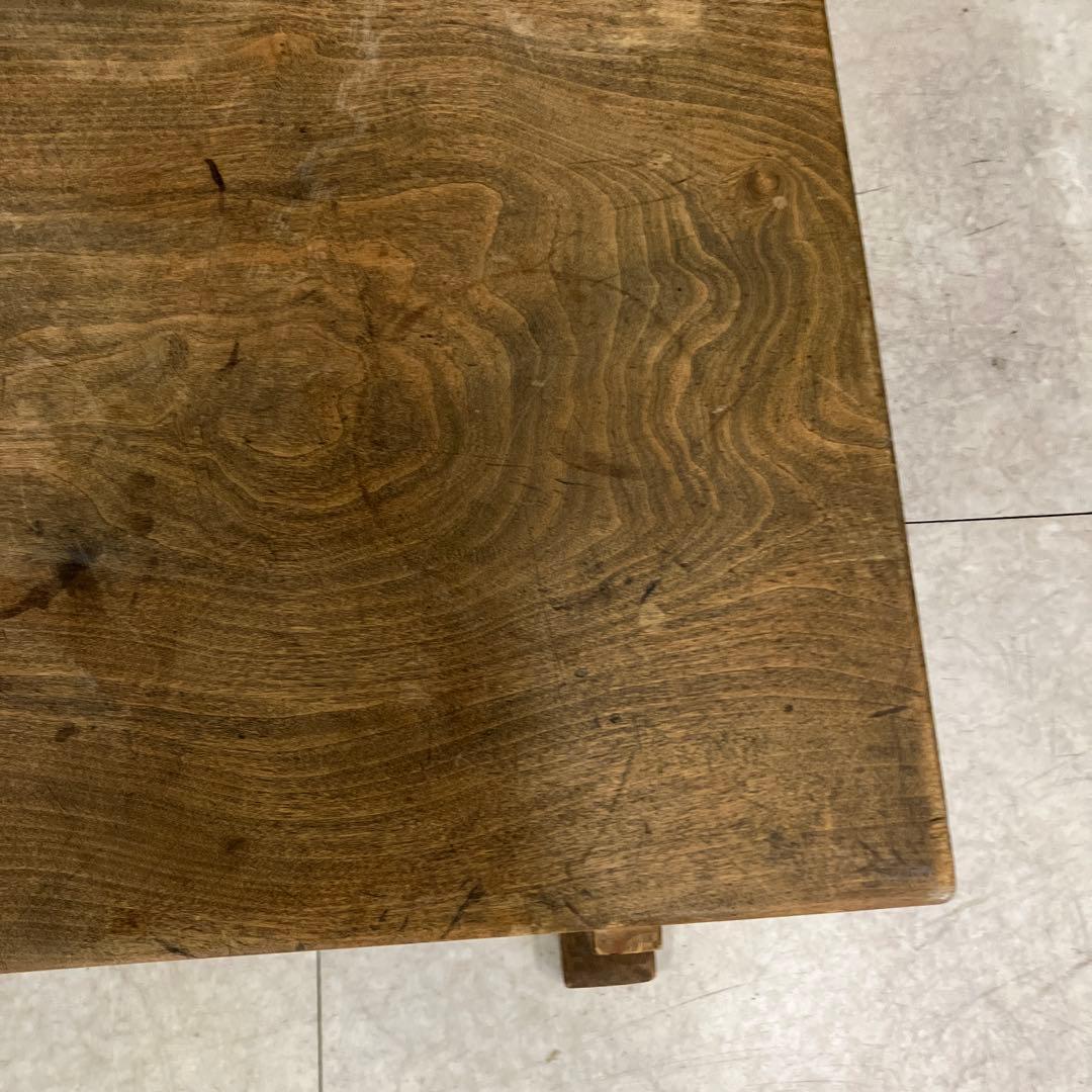 A-3 昭和レトロ 木製文机 古民具 味わい深い古材の座卓 ローテーブル 古道具