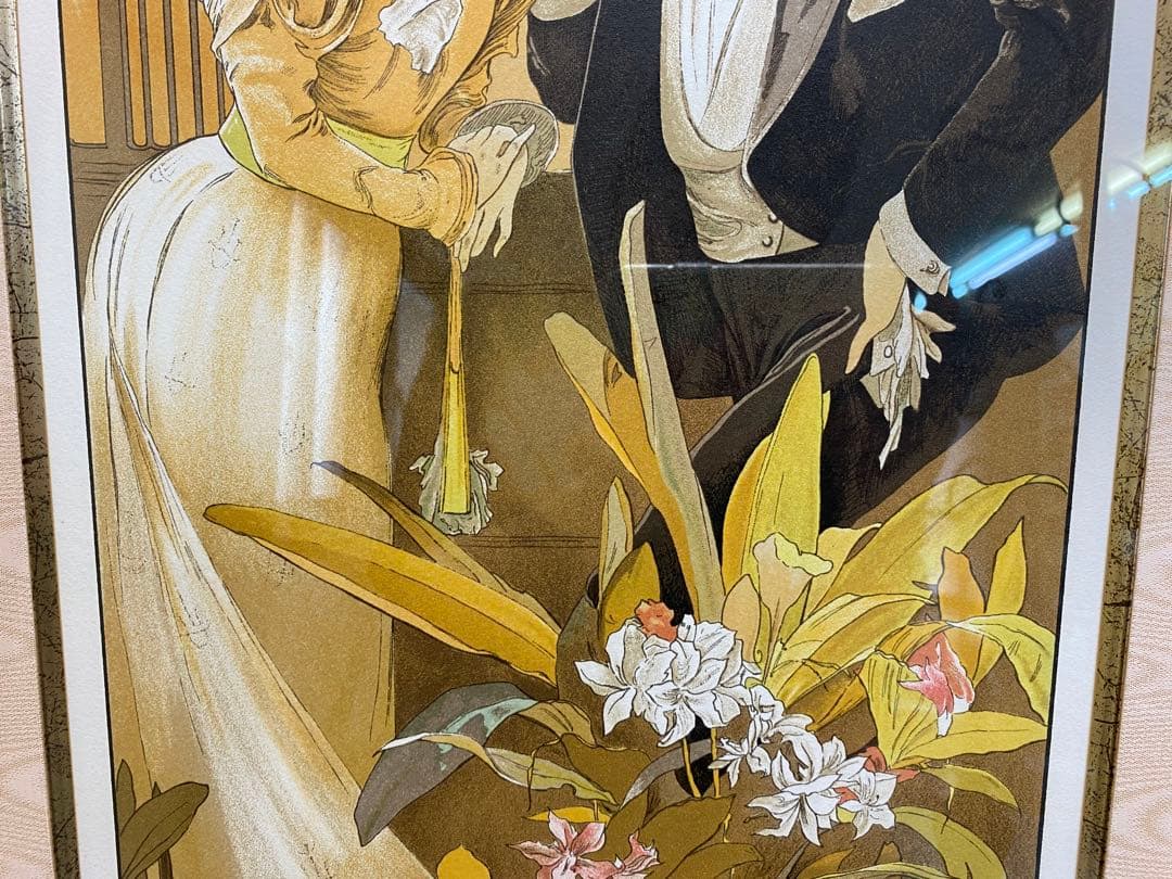 ミュシャ フラートビスケット 額装Alphonse Mucha207/300