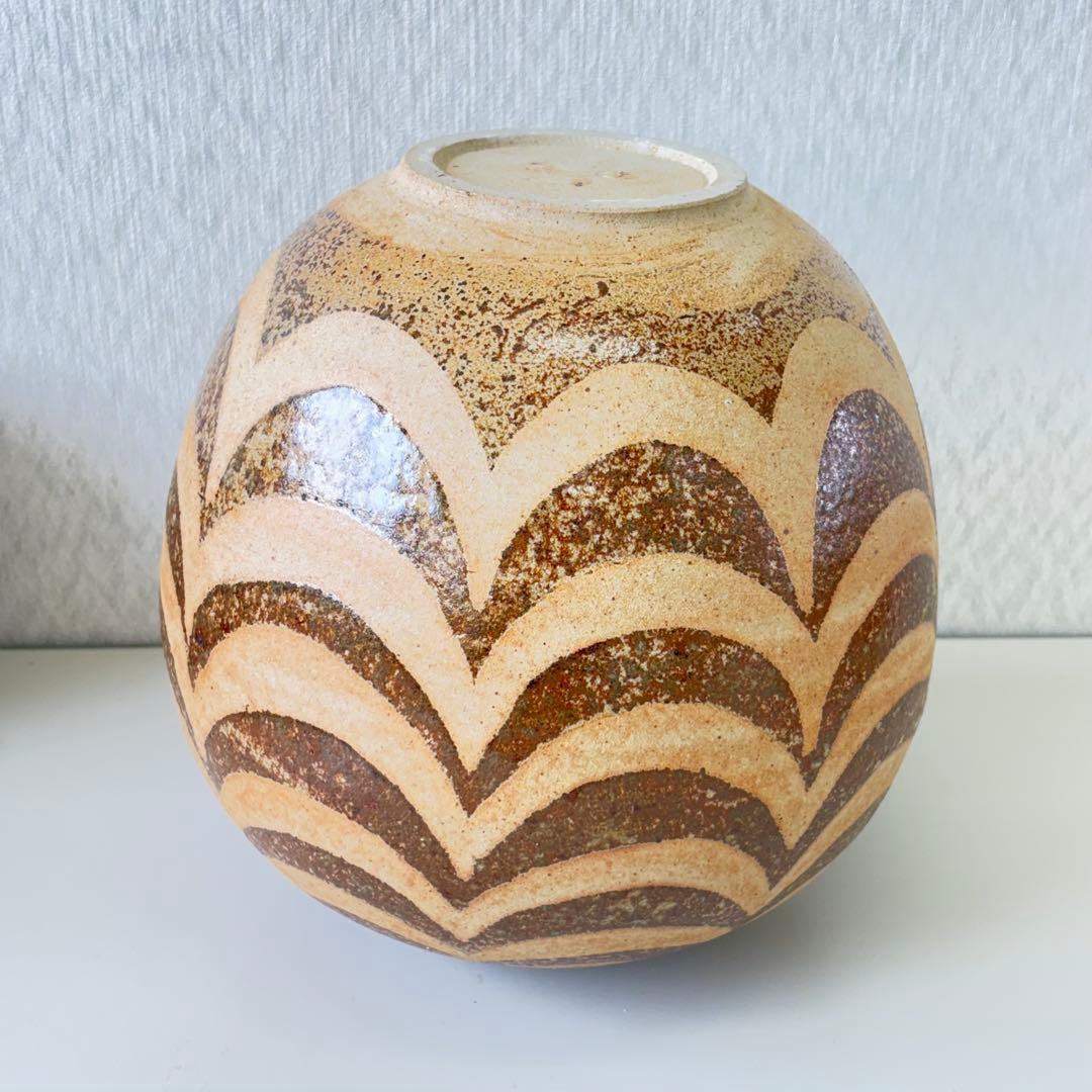 ゲルト・クナッパー 　波模様花瓶 壺　花器　　Gerd Knapper　秀作