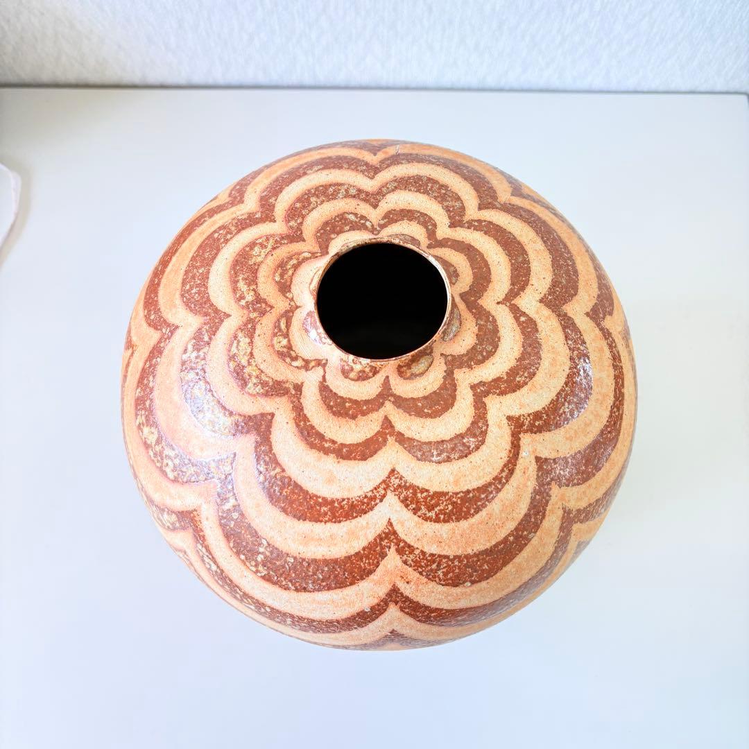 ゲルト・クナッパー 　波模様花瓶 壺　花器　　Gerd Knapper　秀作