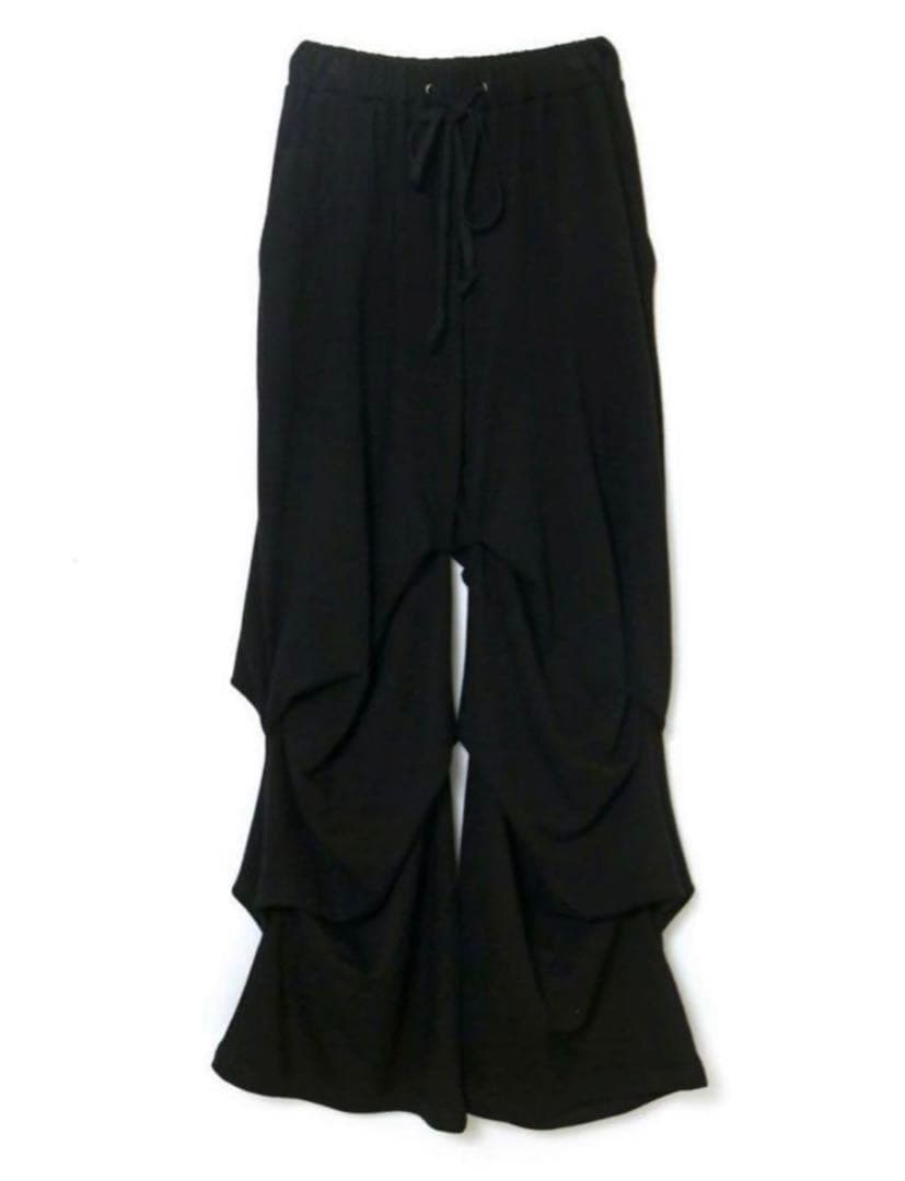 melt the lady tuck sweat pants【black】