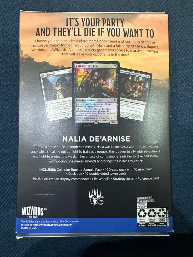 統率者デッキ　パーティーの時間　英語　未開封