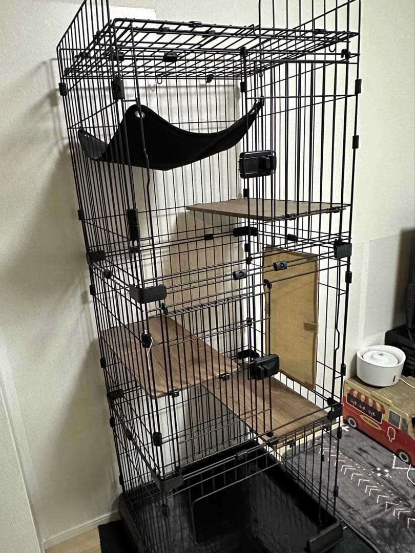 【Hiro】アイリスオーヤマ 猫 ケージ スリム ルーフ付 RFC-704