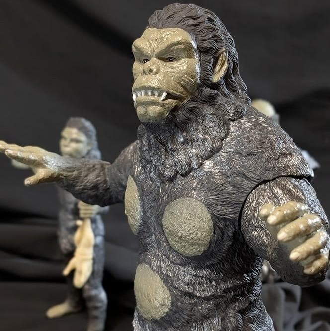 獣人雪男（エクスプラス）ソフビ 親子２体セット＋ＮＧ版頭胴体部アタッチメント