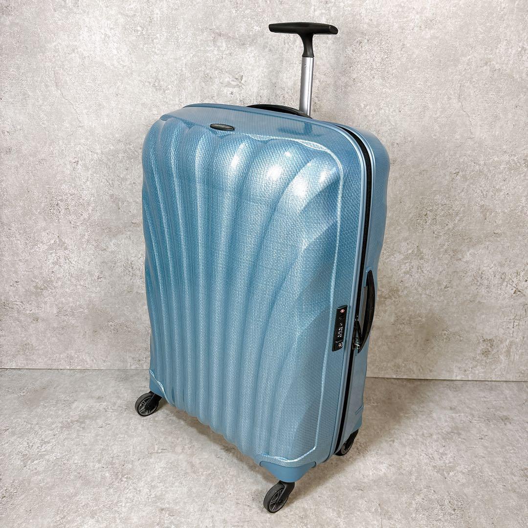 【極美品】SAMSONITE 68L コスモライト スピナー69 アイスブルー