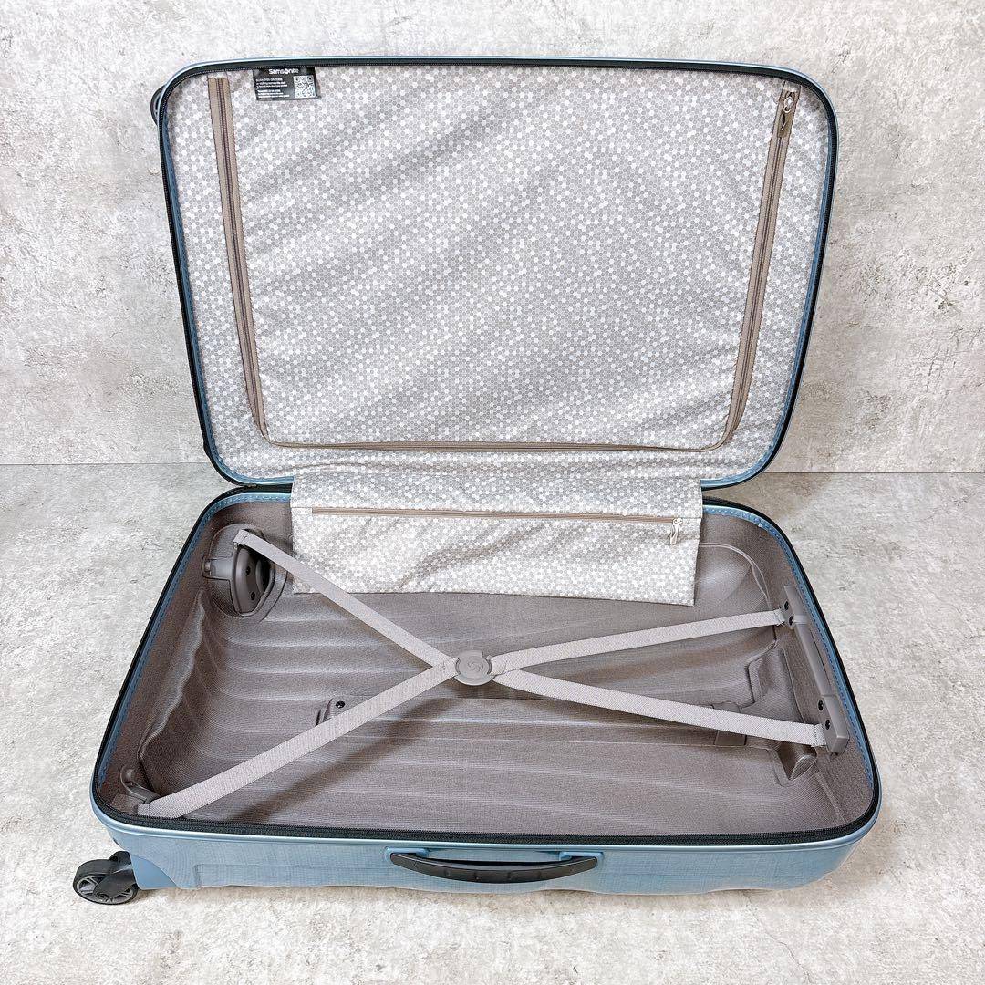 【極美品】SAMSONITE 68L コスモライト スピナー69 アイスブルー
