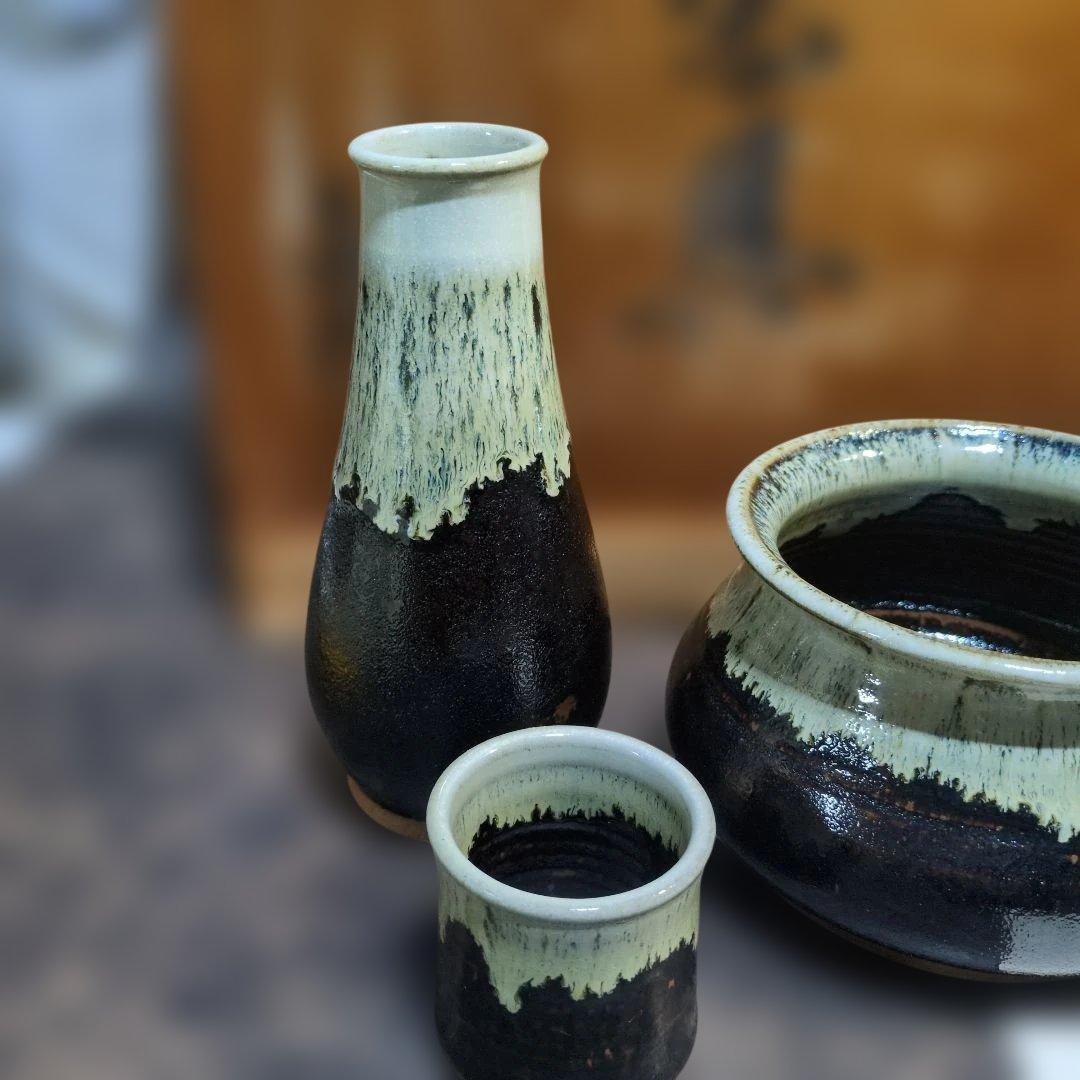 茶道具　三代金作　土物茶陶