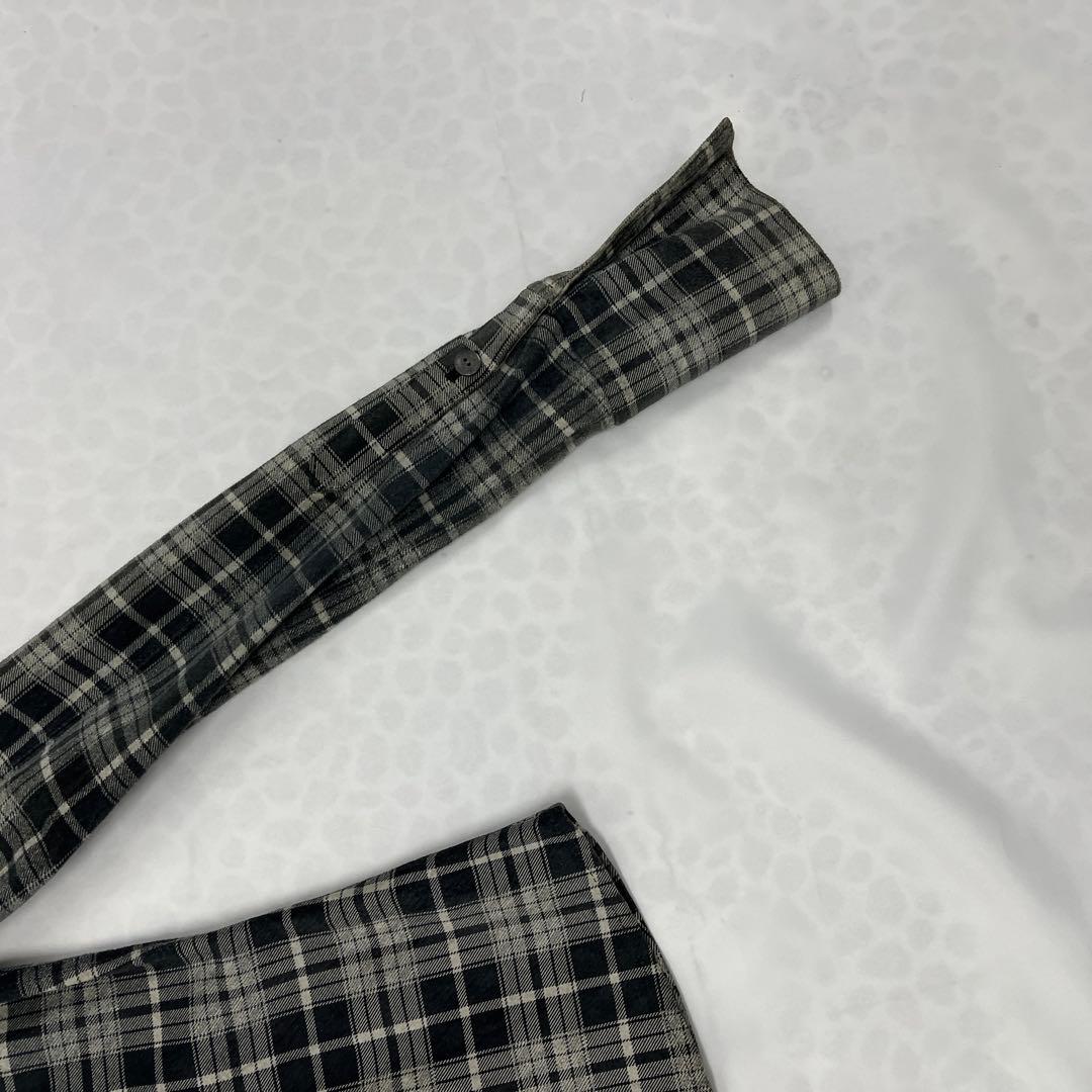 ballet ISAMU KATAYAMABACKLASHチェック柄レザーシャツ