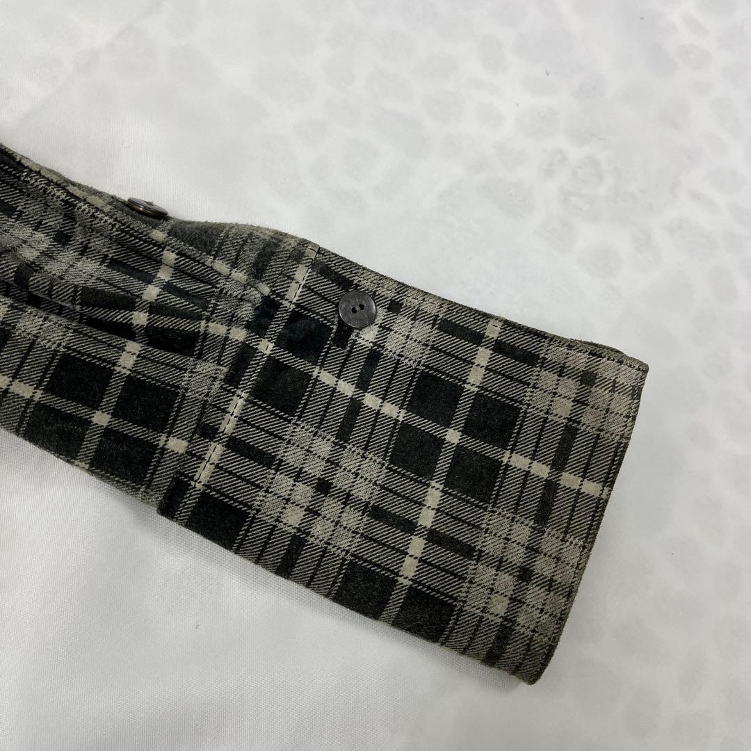 ballet ISAMU KATAYAMABACKLASHチェック柄レザーシャツ