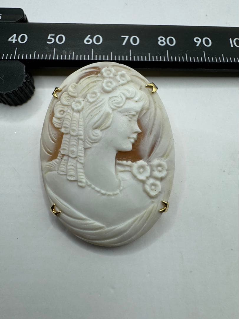 k18 diluca カメオブローチ　ネックレストップ　cameo 希少