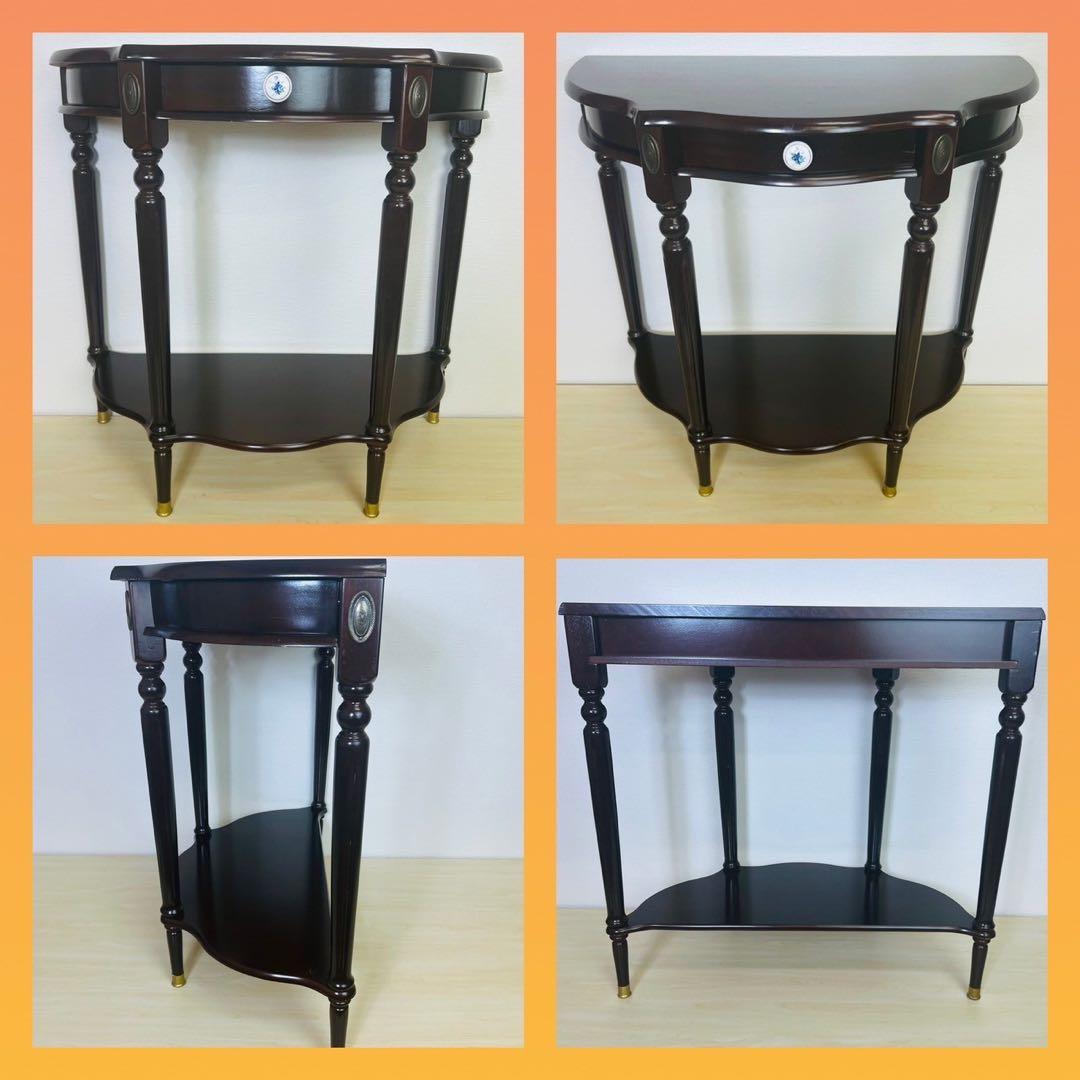 コンソールテーブル Console Tabel 半円 サイドテーブル 花台