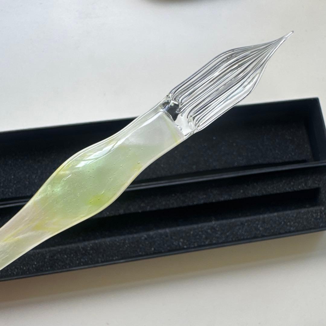 aun ガラスペン 【新品未使用】 光彩色流し 春風（M）