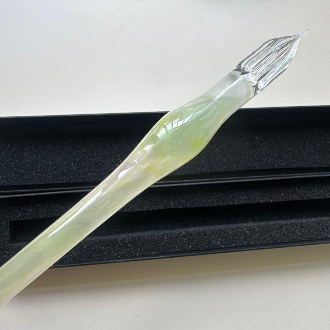 aun ガラスペン 【新品未使用】 光彩色流し 春風（M）