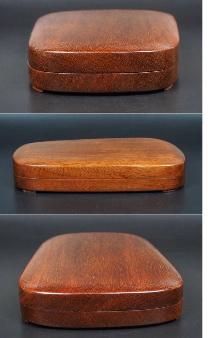 送料無料　未使用　山水楼閣彫刻端渓硯　中国文房四宝