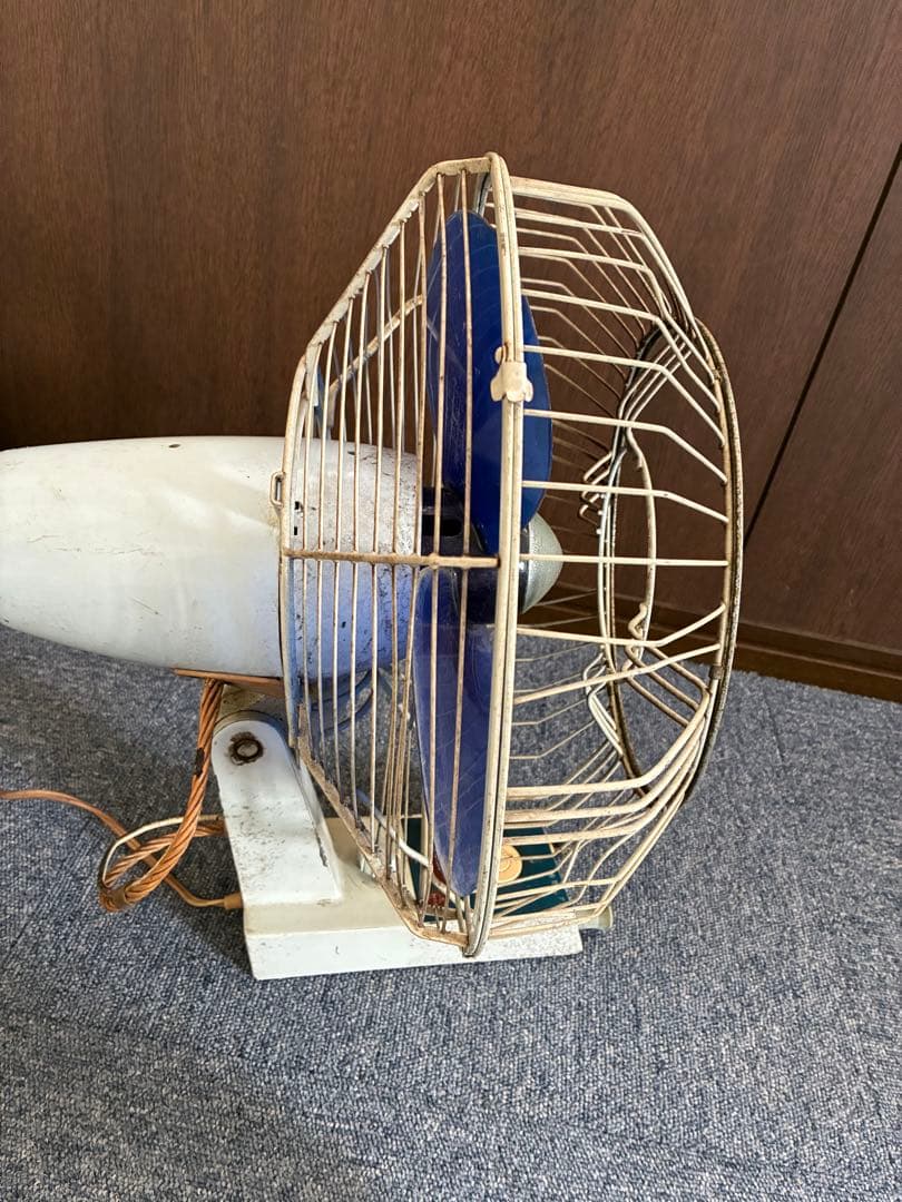 National 扇風機 F-30UL 3枚羽 ブルー 壁掛け 昭和レトロ