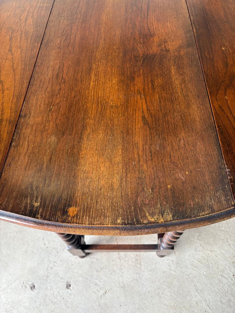 オークバタフライテーブル/ゲートレッグテーブル