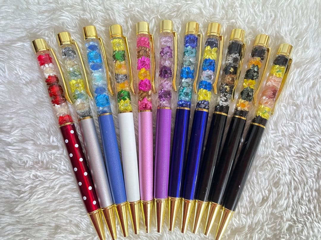 訳ありハーバリウムボールペン　まめセット　@13@44@49