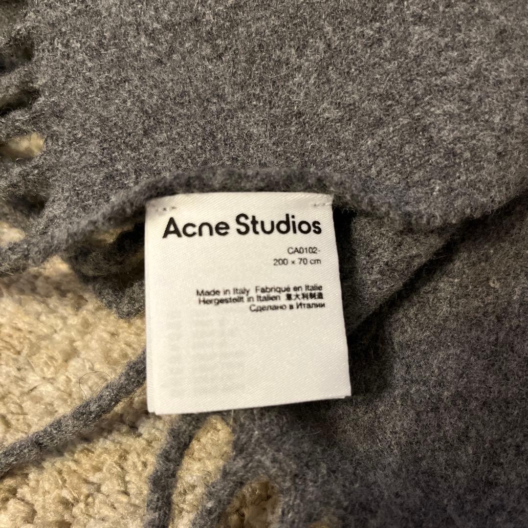 Acne Studios グレー マフラー ウール