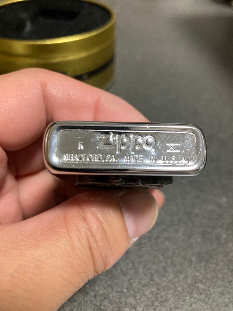 ハーレーダビッドソン Zippoライター 未使用品 丸缶ケース付き