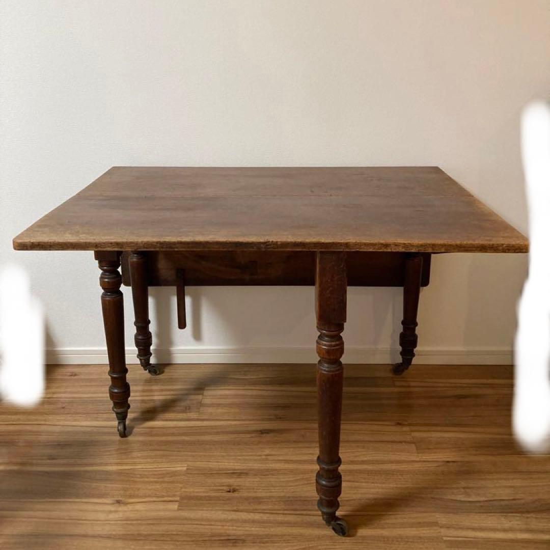 ゲートレッグテーブル　アンティーク　バタフライ テーブル