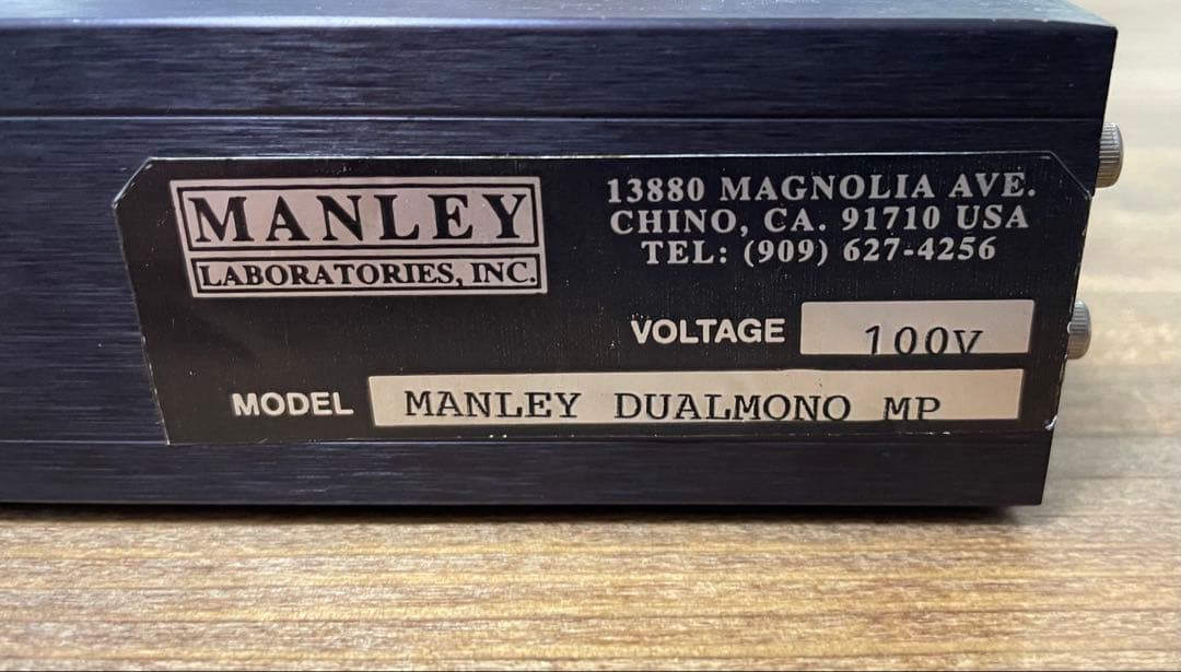 配信機器・PA機器・レコーディング機器 MANLEY DUAL MONO MICROPHONE PREAMPLIFIER