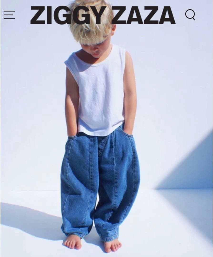 ZIGGY ZAZA suki denim サイズM 3-5Y デニム