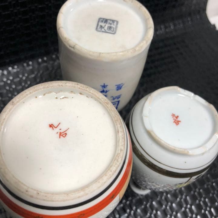 アンティークな古美術◼️美しい古九谷焼など、徳利3点、 花瓶