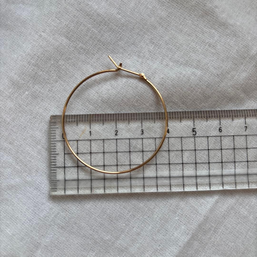 agete フープピアス 10k