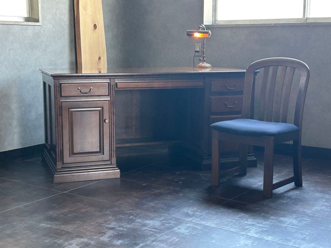 karimoku オールドカリモク　コロニアルデスク　書斎　デスク　両袖　SH