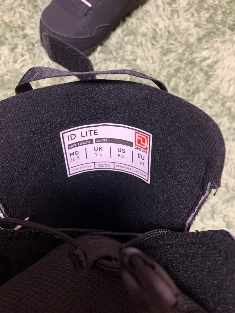 ID LITE スノーボードブーツ ブラック 26.5cm US 8.5