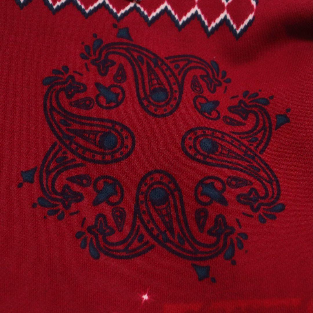 ICECREAM アイスクリーム 総柄 ペイズリー柄 プルオーバーパーカー L