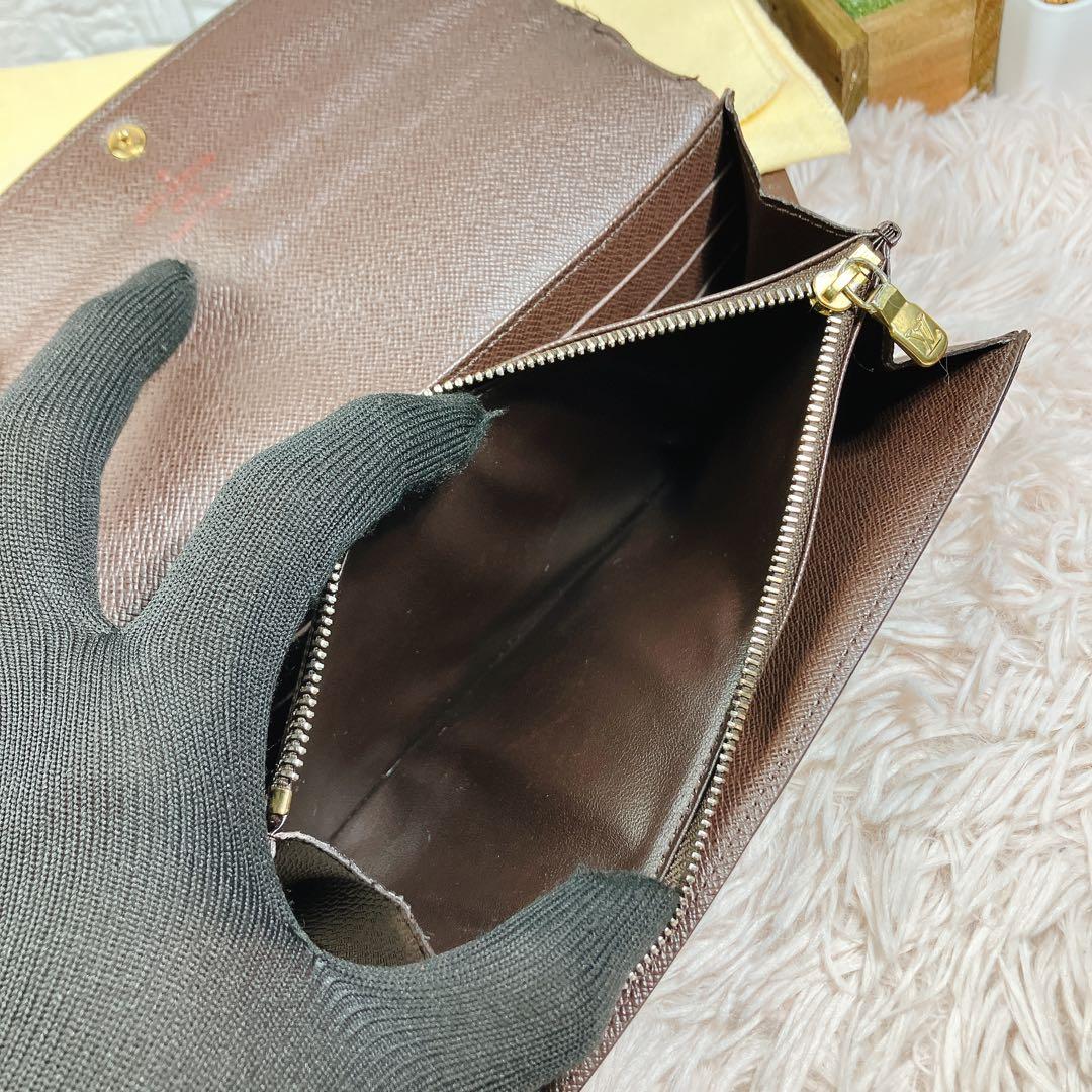 ルイヴィトン ダミエ エベヌ ポルトフォイユ サラ 長財布 カード10 即日発送