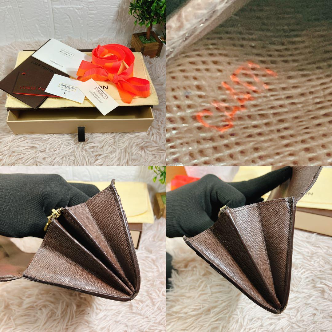 ルイヴィトン ダミエ エベヌ ポルトフォイユ サラ 長財布 カード10 即日発送