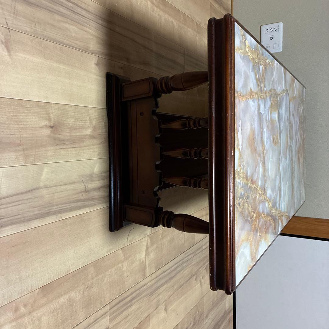 机　レトロ　大理石かは不明