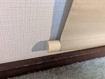 【真作】掛軸　南天に鳥図　墨彩花鳥画　冬の彩り　花鳥逸品　共箱入　T103