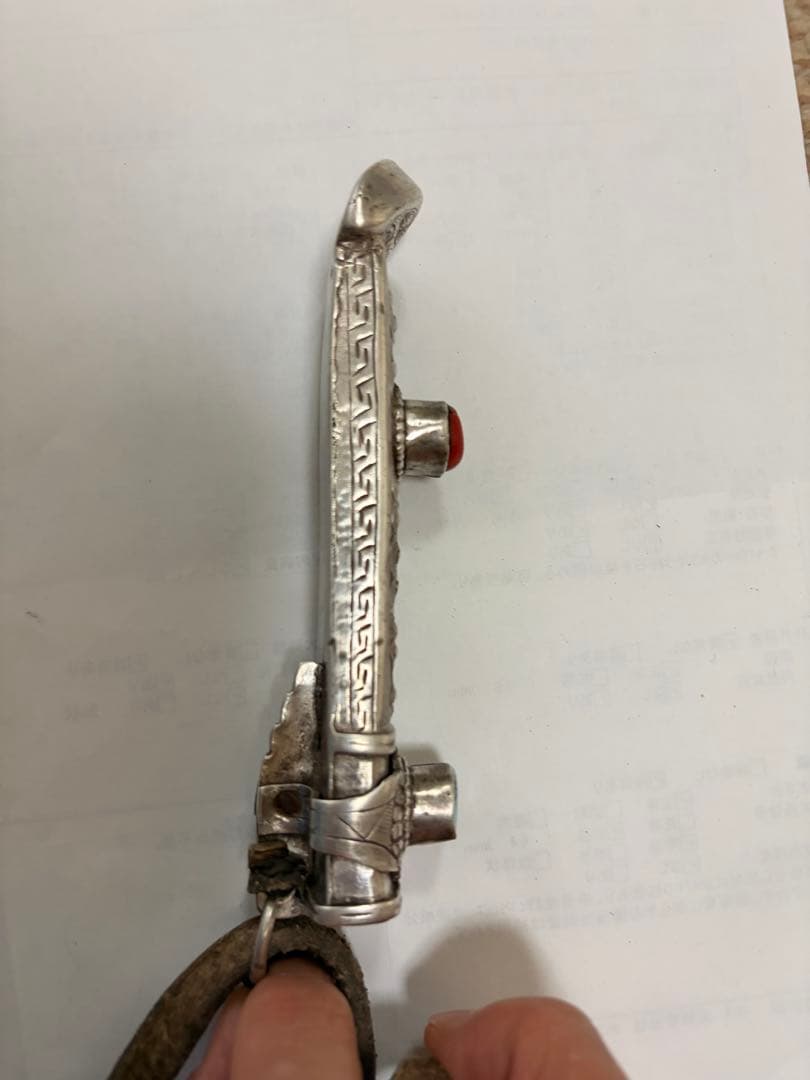 【希少品】チベット族　骨董　催事用　武具 Silver 激レア