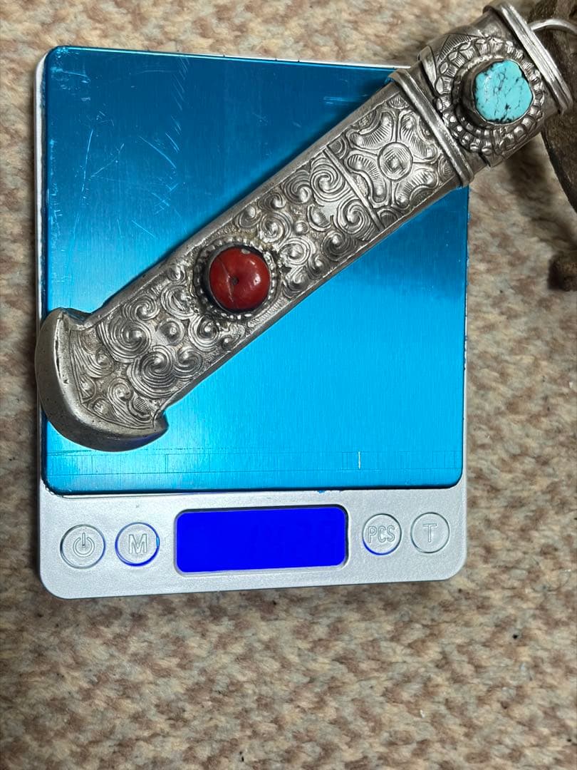 【希少品】チベット族　骨董　催事用　武具 Silver 激レア