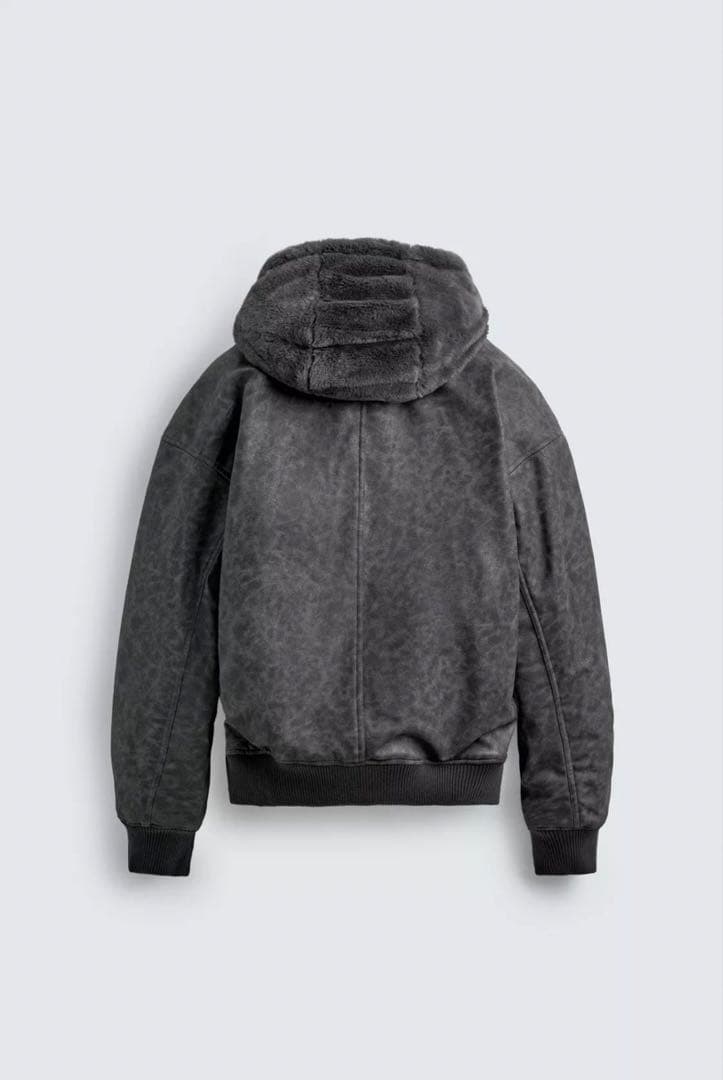 ZARA リバーシブルフェイクレザーボンバージャケットXXLサイズ