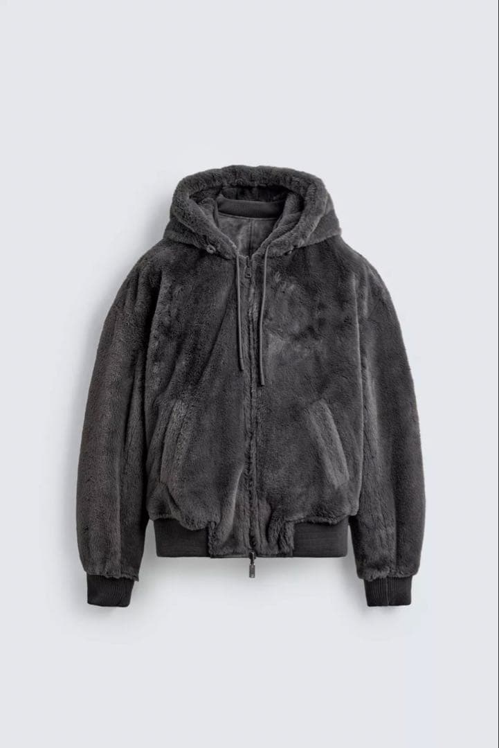 ZARA リバーシブルフェイクレザーボンバージャケットXXLサイズ