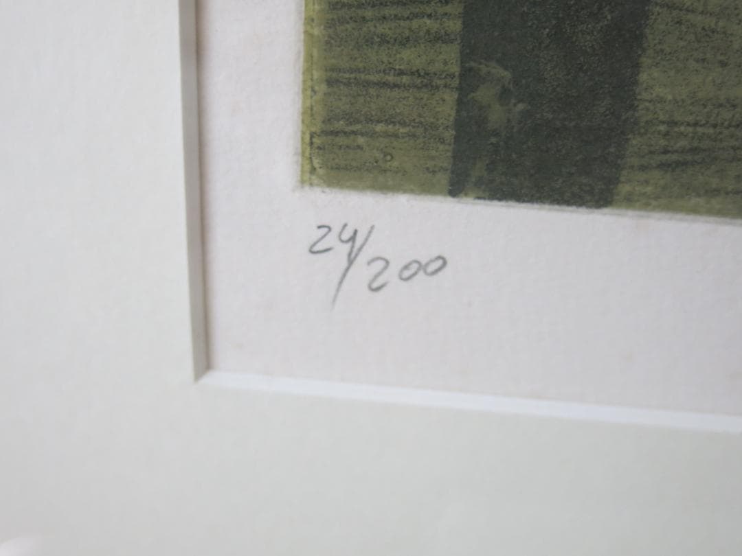 ブーランジェ★「窓」★リトグラフ★大判★作家サイン・黄袋・箱あり